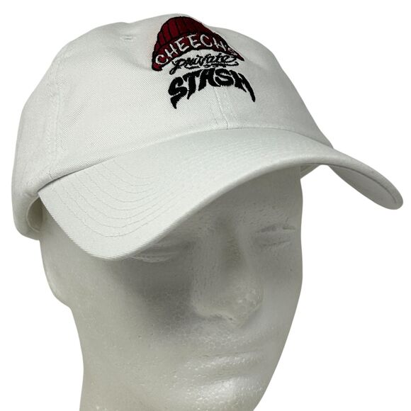 Cheech's Private Stash Dad Hat Baseball Cap Cannabis Pot Weed White - Picture 1 of 11